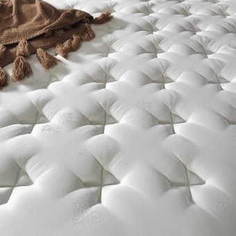 Armis King 150 x 200 cm Yataklı Başlıklı Çift Kişilik Sandıklı Baza Seti Krem
