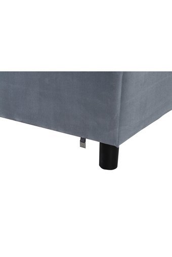 İpek Mobilya Alto 160 x 200 cm Yataklı Başlıklı Çift Kişilik Sandıklı Baza Seti Gri