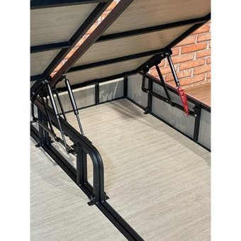 İpek Mobilya Manolya 160 x 200 cm Başlıksız Çift Kişilik Sandıklı Baza Pembe