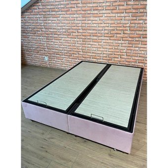 İpek Mobilya Manolya 160 x 200 cm Başlıksız Çift Kişilik Sandıklı Baza Pembe