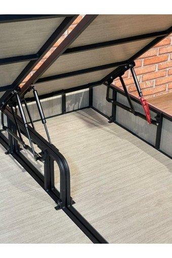 İpek Mobilya Manolya 150 x 200 cm Başlıksız Çift Kişilik Sandıklı Baza Pembe
