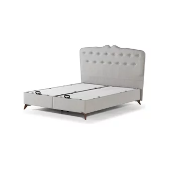 Armis Premium 200 x 200 cm Başlıksız Çift Kişilik Sandıklı Baza Beyaz