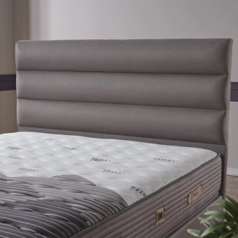 Armis Thermo Regulate 120 x 200 cm Yataklı Başlıklı Çift Kişilik Sandıklı Baza Seti Antrasit