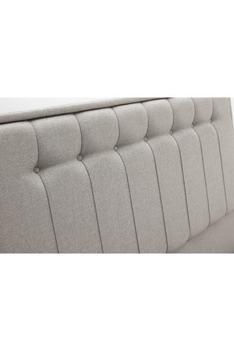 Divona Home Angel 160 x 200 cm Ayrılabilen Başlıklı Çift Kişilik Sandıklı Baza Seti Gri