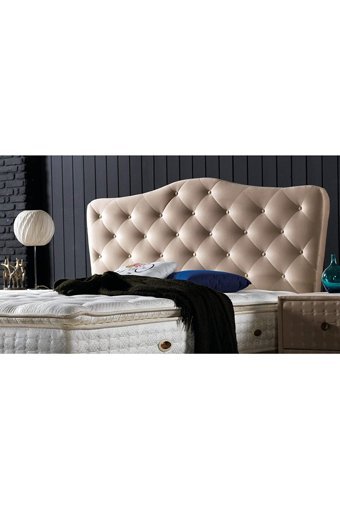 Atlas Royal Mod 160 x 200 cm Ayrılabilen Başlıksız Çift Kişilik Sandıklı Baza Bej