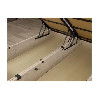 Mobilya Dükkanım Eko 160 x 200 cm Ayrılabilen Başlıklı Çift Kişilik Sandıklı Baza Seti Bej