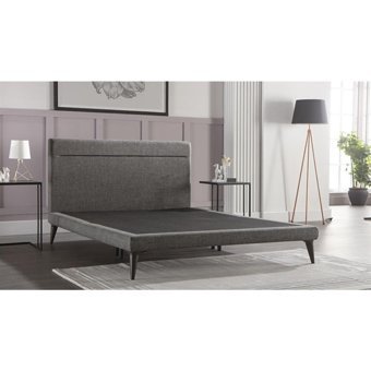 Bellona Flexy 140 x 200 cm Başlıklı Çift Kişilik Baza Seti Gri