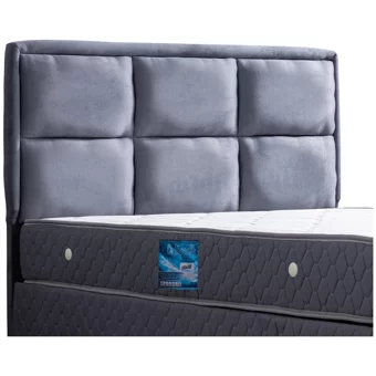 Setay Orthosoft 200 x 150 cm Ayrılabilen Yataklı Başlıklı Çift Kişilik Sandıklı Baza Seti Açık Mavi