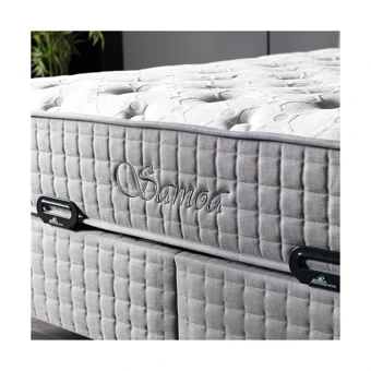 Armis Samoa 160 x 200 cm Yataklı Başlıklı Çift Kişilik Sandıklı Baza Seti Vizon