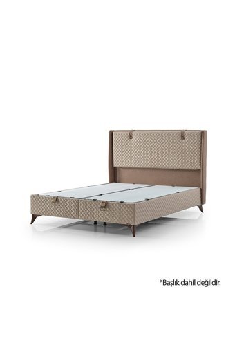 Armis Amsterdam 200 x 200 cm Başlıksız Çift Kişilik Sandıklı Baza Vizon