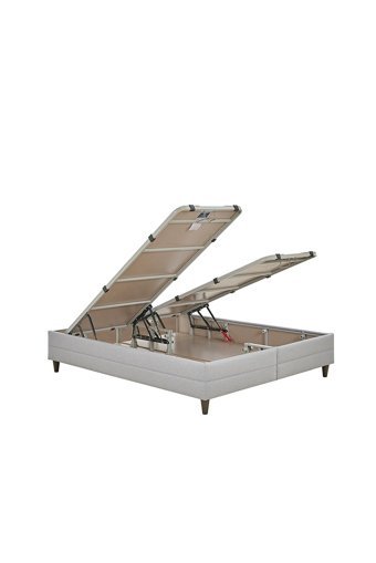 Yataş Supreme Pedic 100 x 200 cm Başlıklı Çift Kişilik Sandıklı Baza Seti Mavi