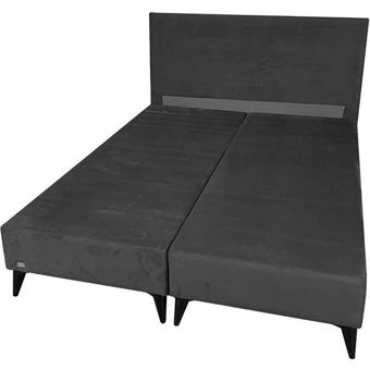 İpek Mobilya Ecostil 150 x 200 cm Başlıklı Çift Kişilik Baza Seti Gri