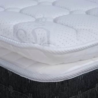 Alf La Bella 150 x 200 cm Ayrılabilen Yataklı Başlıklı Çift Kişilik Sandıklı Baza Seti Krem