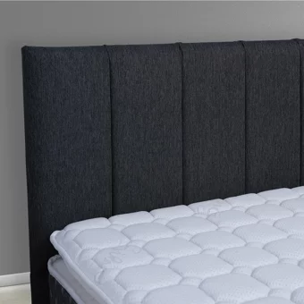 Alf La Bella 150 x 200 cm Ayrılabilen Yataklı Başlıklı Çift Kişilik Sandıklı Baza Seti Krem