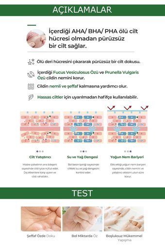 Pekah Aha-Bha-Pha Kağıt Yüz Maskesi 5x25 ml