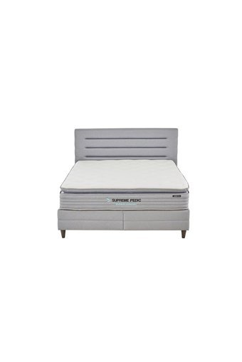 Yataş Bedding Supreme Pedic 160 x 200 cm Yataklı Başlıklı Çift Kişilik Sandıklı Baza Seti Mavi