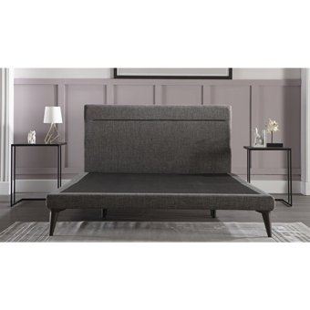 Bellona Flexy 160 x 200 cm Başlıklı Çift Kişilik Baza Seti Gri