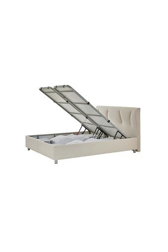 Yataş Somni 180 x 200 cm Başlıklı Çift Kişilik Sandıklı Baza Seti Krem