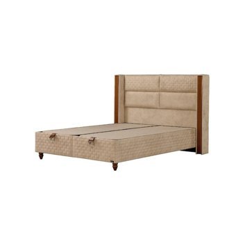 Mobilya Dükkanım Bera 160 x 200 cm Başlıksız Çift Kişilik Sandıklı Baza Krem