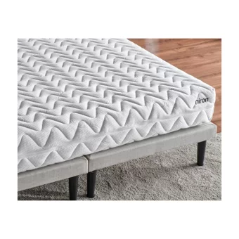 Niron Yatak Pocket 160 x 200 cm Yataklı Başlıklı Çift Kişilik Baza Seti Antrasit
