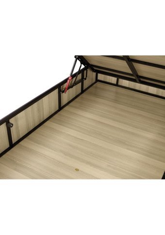 Lara 180 x 200 cm Başlıklı Çift Kişilik Sandıklı Baza Seti Siyah