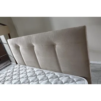 İpek Mobilya Manolya 160 x 200 cm Başlıklı Çift Kişilik Sandıklı Baza Seti Bej