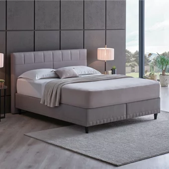 Yataş Supreme Sleep 150 x 200 cm Yataklı Başlıklı Çift Kişilik Sandıklı Baza Seti Mavi