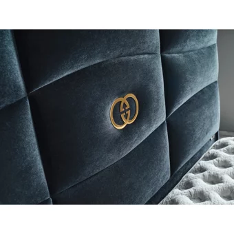 Arleno Bedding Boss 160 x 200 cm Ayrılabilen Yataklı Başlıklı Çift Kişilik Sandıklı Baza Seti Lacivert