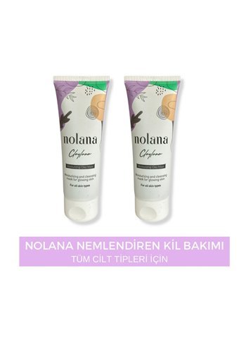 Nolana Claylana C Killi Nemlendiricili Krem Yüz Maskesi 2x75 ml