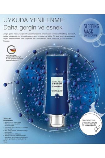 LR Zeitgard Nemlendiricili Krem Yüz Maskesi 50 ml