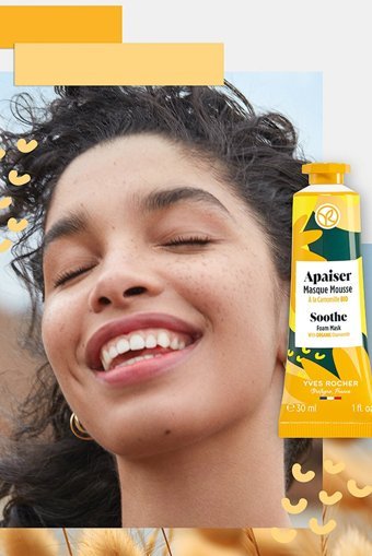 Yves Rocher Yatıştıran Rahatlatıcı Nemlendiricili Krem Yüz Maskesi 30 ml