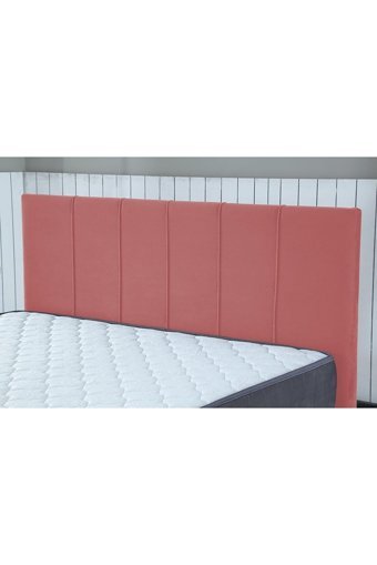 İpek Mobilya Alto 100 x 200 cm Yataklı Başlıklı Çift Kişilik Sandıklı Baza Seti Pembe