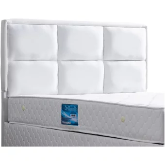 Setay Orthosoft 200 x 150 cm Ayrılabilen Yataklı Başlıklı Çift Kişilik Sandıklı Baza Seti Beyaz