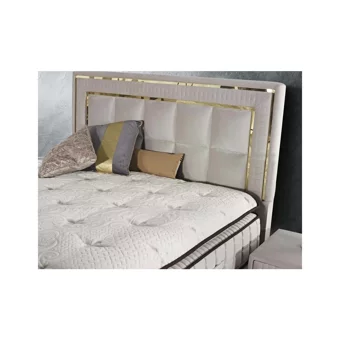 Tutku Yatak Wool Touch 100 x 190 cm Yataklı Başlıklı Çift Kişilik Sandıklı Baza Seti Gri