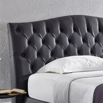 Yataş Sidney 180 x 200 cm Başlıklı Çift Kişilik Sandıklı Baza Seti Gri