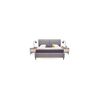 Enza Home Loreto 180 x 200 cm Ayrılabilen Başlıklı Çift Kişilik Sandıklı Baza Seti Mavi