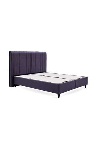 Yataş Lento 200 x 200 cm Başlıklı Çift Kişilik Sandıklı Baza Seti Lacivert