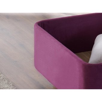 Niron Yatak Purple 180 x 200 cm Başlıklı Çift Kişilik Sandıklı Baza Seti Mor