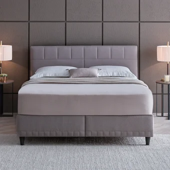 Yataş Supreme Sleep 140 x 190 cm Başlıklı Çift Kişilik Sandıklı Baza Seti Bej