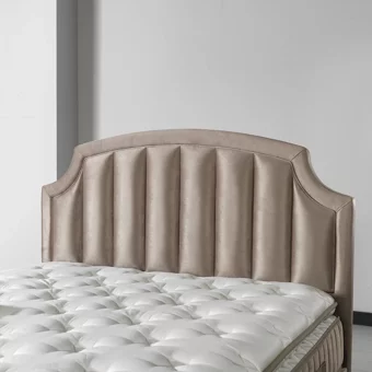 Armis King 180 x 200 cm Yataklı Başlıklı Çift Kişilik Sandıklı Baza Seti Krem
