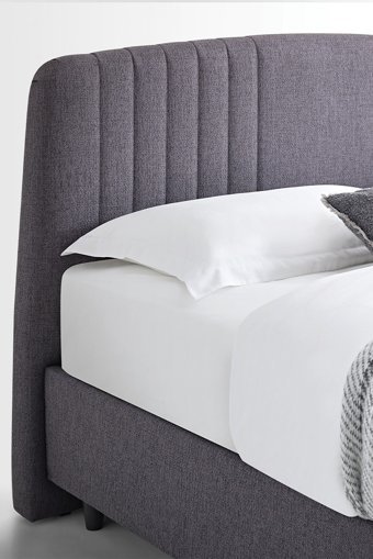Yataş Canto 150 x 200 cm Başlıklı Çift Kişilik Sandıklı Baza Seti Antrasit