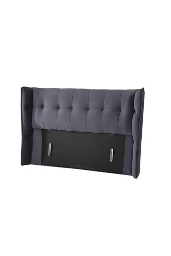 İpek Mobilya Albatros 180 x 200 cm Ayrılabilen Yataklı Başlıklı Çift Kişilik Sandıklı Baza Seti Gri