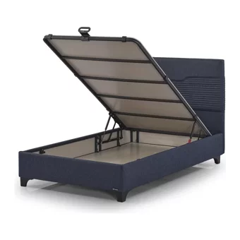 Armis Neon 200 x 200 cm Başlıksız Çift Kişilik Sandıklı Baza Antrasit