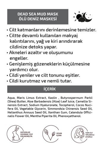 Biomish Dead Sea Aloe Veralı Nemlendiricili Krem Yüz Maskesi 250 gr