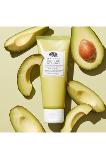 Origins Drink Up Intensive Avokado Ve İsviçre Buzulu Suyu İçerikli Nemlendiricili Krem Yüz Maskesi 75 ml