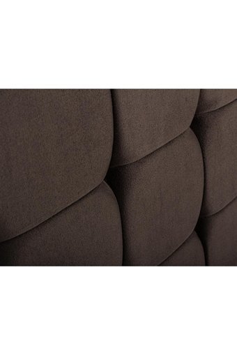 Niron Yatak Rama 200 x 200 cm Ayrılabilen Başlıklı Çift Kişilik Sandıklı Baza Seti Füme