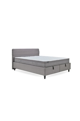 Yataş Somni 160 x 200 cm Yataklı Başlıklı Çift Kişilik Sandıklı Baza Seti Kahverengi