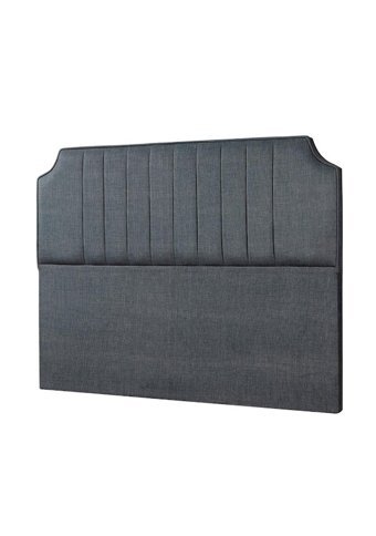 Mobilya Dükkanım Bernita 150 x 200 cm Başlıklı Çift Kişilik Sandıklı Baza Seti Gri