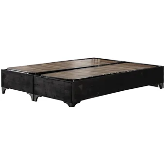 Arleno Bedding Retro 100 x 200 cm Ayrılabilen Başlıksız Çift Kişilik Sandıklı Baza Siyah