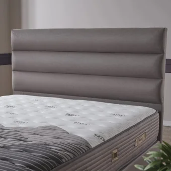 Armis Thermo Regulate 100 x 200 cm Yataklı Başlıklı Çift Kişilik Sandıklı Baza Seti Antrasit
